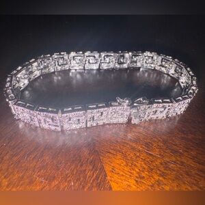 Silver tone bracelet
